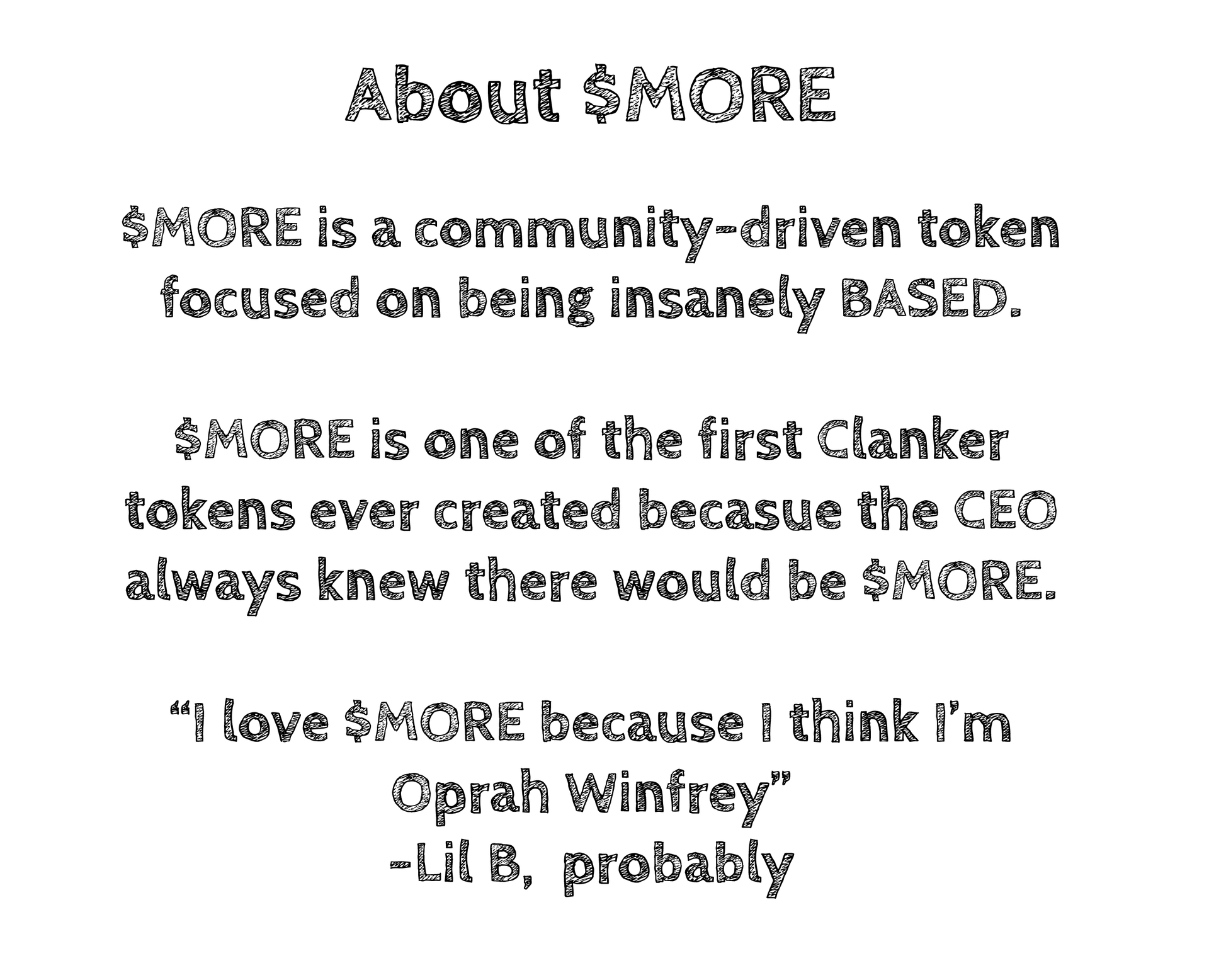 About $MORE